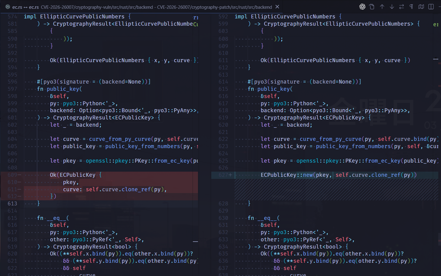 EllipticCurvePublicNumbers.public_key() now also routes through ECPublicKey::new